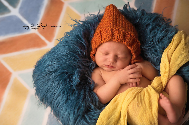 Colorful and Vibrant newborn photos
